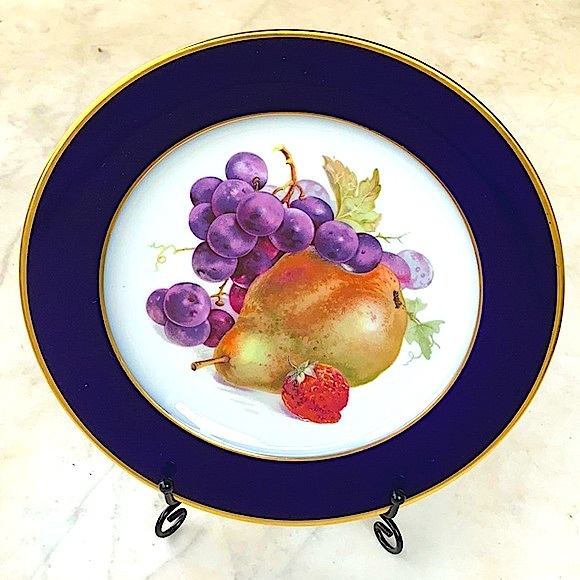 ROSENTHAL-CONTINENTAL SALAD PLATE PEAR WESTERN GERMANY VINTAGE 7 1/2IN - Picture 3 of 7